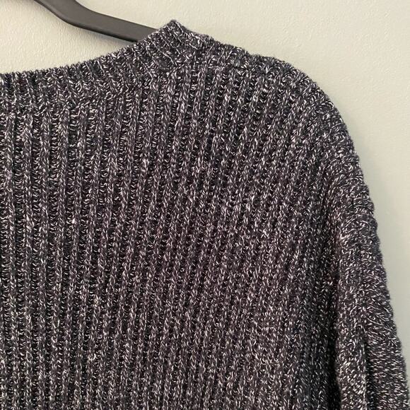 Madewell Alliance Silk Underlay Heathered Gray Sweater - Picture 8 of 8